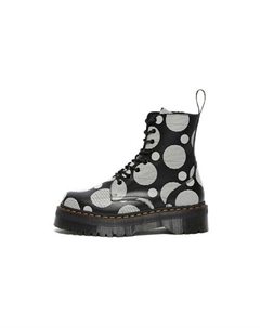 Кроссовки Dr.Martens Jadon Polka Dot Smooth Leather Platform Boots Black Womens Dr. martens