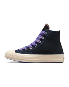 Кроссовки Chuck 70 High Ribbon Laces Black Blue Flame Converse