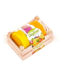 Набор мыла с люфой из 3 шт №3 матовый Дарёна мыловаренная мастерская