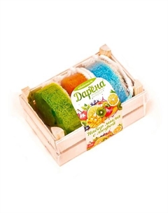 Набор мыла с люфой из 3 шт №1 матовый Дарёна мыловаренная мастерская