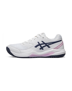 Кроссовки Gel Dedicate 8 Abrasion Resistant Low Top Tennis Shoes Women's White Blue Asics