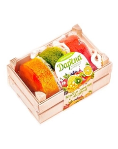 Набор мыла с люфой из 3 шт №2 прозрачный Дарёна мыловаренная мастерская