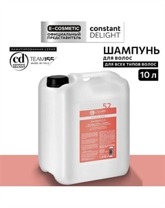 Салонный шампунь для всех типов волос TEAM155 10000 Constant delight