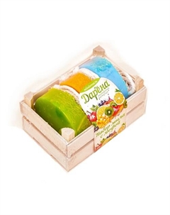 Набор мыла с люфой из 3 шт №5 матовый Дарёна мыловаренная мастерская