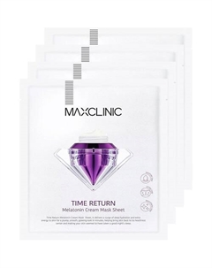Маска для лица с мелатонином Time Return Melatonin Cream Mask Maxclinic