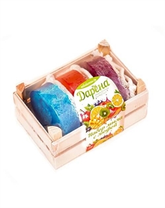 Набор мыла с люфой из 3 шт №4 прозрачный Дарёна мыловаренная мастерская