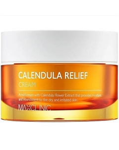 Увлажняющий крем для чувствительной и проблемной кожи лица Calendula Relief Cream 50 Maxclinic