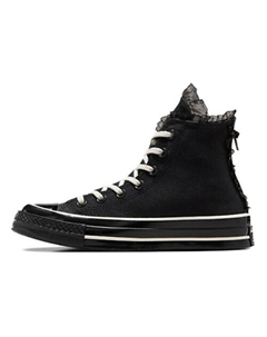 Кроссовки Chuck 70 Anti-Slip Wear-Resistant High-Top Canvas Shoes Womens Black Converse