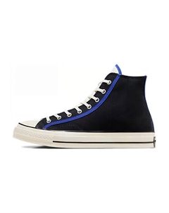 Кроссовки Chuck 70 High Black Blue Flame Converse