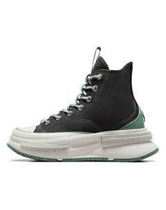 Кроссовки Run Star Legacy Anti-Slip Wear-Resistant High-Top Canvas Shoes Unisex Black Green Converse