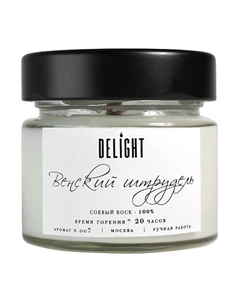 DELÍGHT Свеча ароматическая с деревянным фитилем для дома "Венский штрудель" 100 Delight