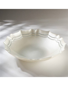 Блюдо сервировочное «Элис», d=30 см, стекло, цвет платиновый Akcam