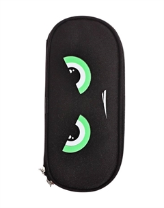 Пенал - футляр Bad Boy, 80×210×50 мм, мягкий, на молнии, 1 отделение, текстиль, чёрный Devente