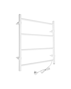 Полотенцесушитель электрический ТЕРА «Электра», 500×600 мм, 4 перекладины, белый Тера