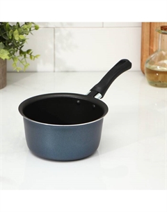 Ковш алюминиевый, 900 мл, пластиковая ручка, антипригарное покрытие, цвет синий Белая калитва