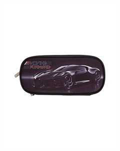 Пенал - футляр Luxury Car, 95×220×70 мм, мягкий, на молнии, 1 отделение, текстиль, чёрный Devente