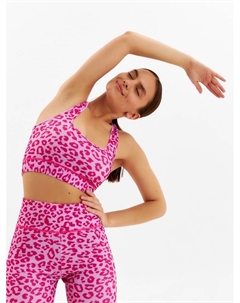 Топ леопардовый женский, розовый, размер 44 Minaku