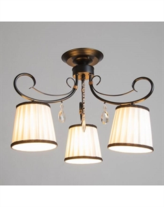 Люстра "Дженни" 3xE14 40Вт черно-золотой 56,5х56,5х36,5 см Bayerlux