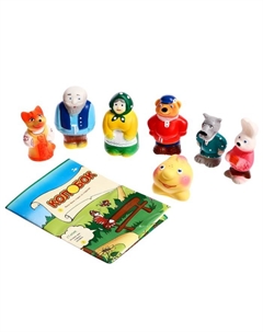 Набор резиновых игрушек «Колобок», 7 шт. Пкф «игрушки»