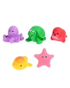 Набор резиновых игрушек для купания №3 Огонёк