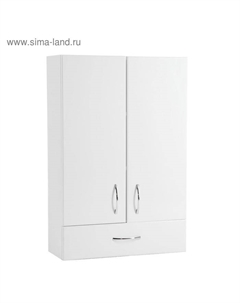 Шкаф навесной для ванной комнаты «. ПШ 60», 1 ящик, 600×240×900 мм, цвет белый Клик мебель