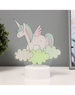 Светильник «Единорог» LED 3000К USB/от батареек 3хАА белый 16.3×9×23 см Risalux