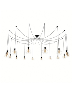 Светильник «Паук» 16хE27 40 Вт черный Bayerlux