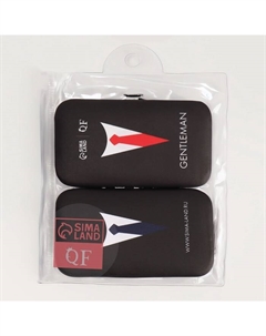 Набор маникюрный GENTLEMAN, 6 предметов, в футляре, разноцветный Qf