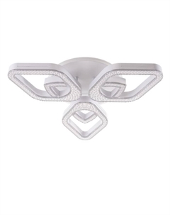 Люстра с ПДУ 1904/3 LED 76 Вт диммер белый 57×57×10 см Bayerlux