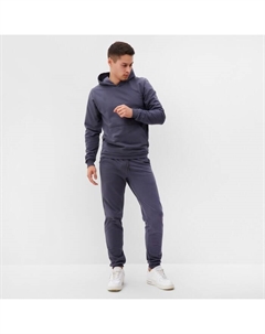 Комплект мужской (фуфайка/брюки) НАЧЁС, цвет тёмно-серый, размер 54 Tusi