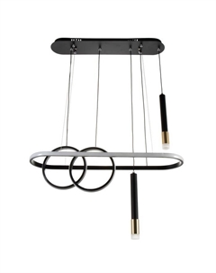 Люстра 2681/5 120 Вт 3000-6000К черный 68×28 см Bayerlux