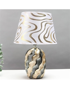 Настольная лампа 16790/1 E14 40Вт черно-золотой 22x22x31 см Risalux