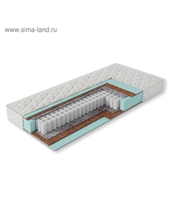 Матрас «Эко 14 Делюкс», размер 120×200 см, высота 18 см, трикотаж Релакс