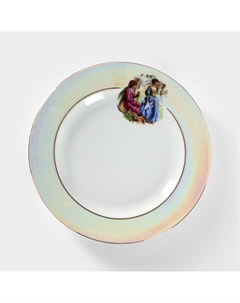 Тарелка Добрушский завод «Мадонна», d=24 см, фарфор, белая Добрушский фарфоровый завод