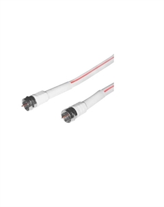 Коаксиальный телевизионный кабель DORI SAT-50 20м (F-разъемы+TV-переходник угловой), 1шт Dori