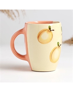Кружка «Персиковый поцелуй», 400 мл, керамика Псковский гончар