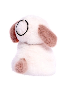 Детский брелок «Собачка с сердечком», мягкий, 13 см, цвет белый Плюш ленд