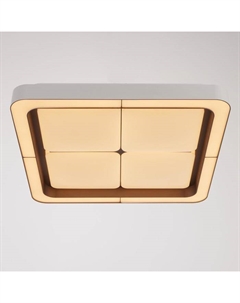 Люстра с ПДУ 60409/1 LED 144 Вт диммер 3000-6000К кофе 50×50×8 см Bayerlux