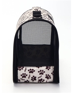 Сумка-переноска каркасная Happy, размер L, 53×21×29 см, бежевая Пижон