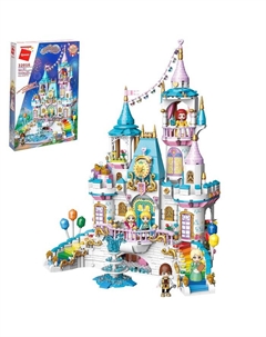 Конструктор Принцессы «Радужный замок», 1373 детали Qman