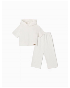 Костюм детский (свитшот и брюки), молочный, рост 116 см Minaku