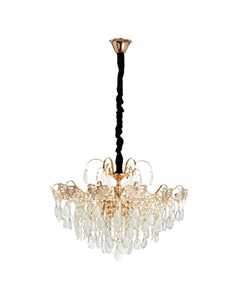 Люстра «Полина» 8×60 Вт Е14 золото 60×60×41 см Svk