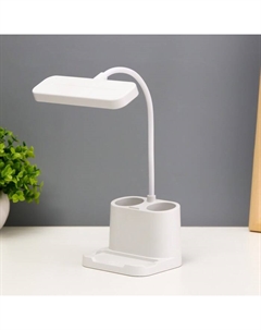 Настольная лампа сенсорная "Артес" LED 5Вт USB АКБ белый 14х10х37 см Risalux