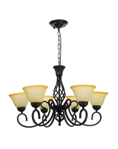 Люстра 2714/6 E27 40 Вт черный 72×72×42-72 см Bayerlux