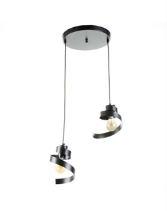 Светильник «Время» 2×60 Вт Е27 черный Светогор