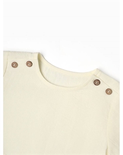 Футболка детская, рост 80-86 см, молочная Minaku