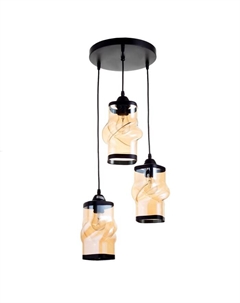 Светильник «Граница» 3×60 Вт Е27 черный 35×35×100 см Svk