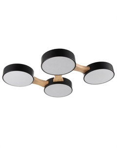 Люстра «Пиатти» 4 LED 96 Вт 3000-6000К черный 65×48×5 см Bayerlux