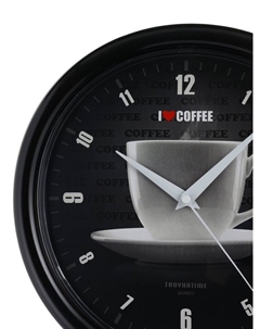 Часы настенные, серия: Кухня, "Чашка", плавный ход, d=24.5 см Troykatime