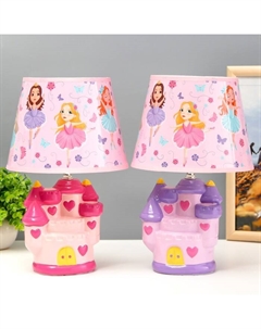 Настольная лампа с абажуром «Замок принцессы», Е14, 15 Вт, 20×20×31 см, МИКС Risalux